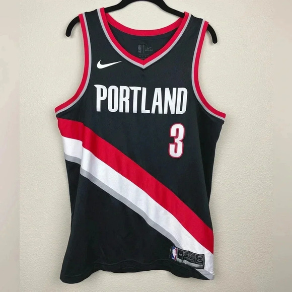 Nike Dri-Fit Men’s Large Portland Trailblazers Basketball Swingman Jersey McColl - Picture 1 of 11